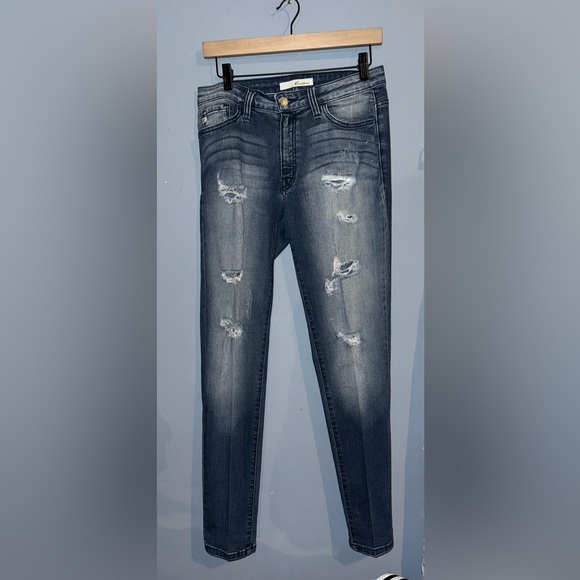 KanCan Denim - KanCan Women's Distressed Blue Skinny Jeans